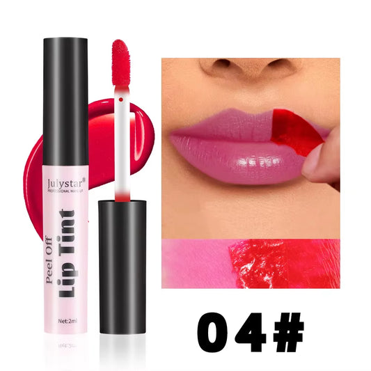 6 Colors Peel off Liquid Lipstick Waterproof Longlasting Lipgloss Mask Moisturizer Tear Pull Lip Lint Cosmetic Makeup Maquillage