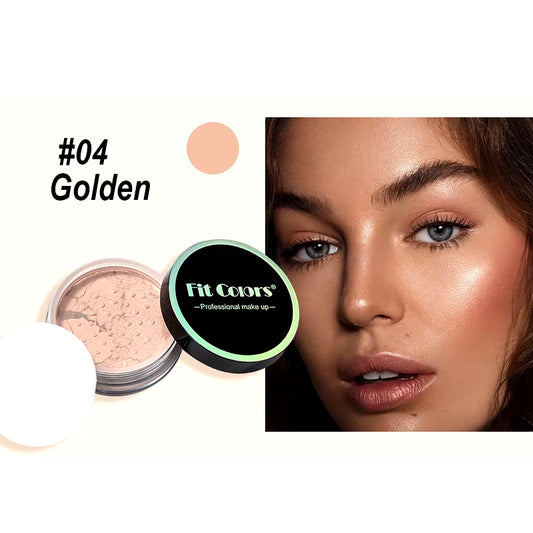 4 Color Loose Powder Makeup Concealer Face Powder Oil-Control Long Lasting Waterproof Matte Light Nude Translucent Powder Makeup