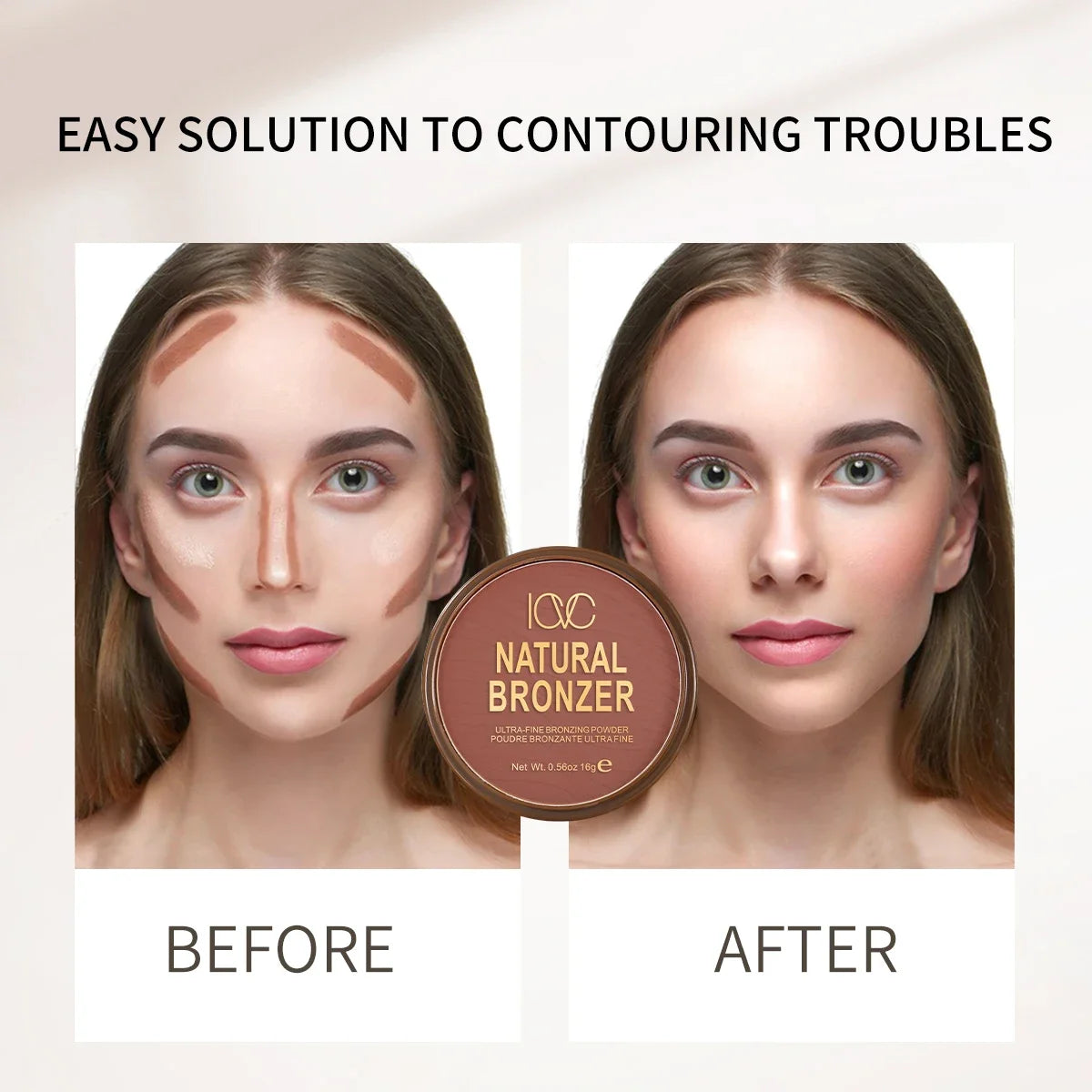 Dark Skin Bronzer Contour Palette Matte Brown Nose Shadow Cheek Profile Powder Natural Face Modify Concealer Nude Makeup Setting