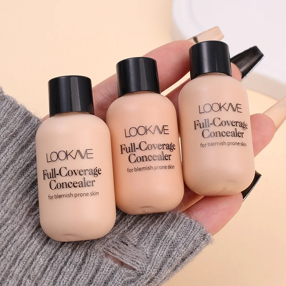 Waterproof Matte Concealer Cream Full Coverage Acne Dark Circles Oil Control Lasting Liquid Foundation Facial Makeup Cosmetics