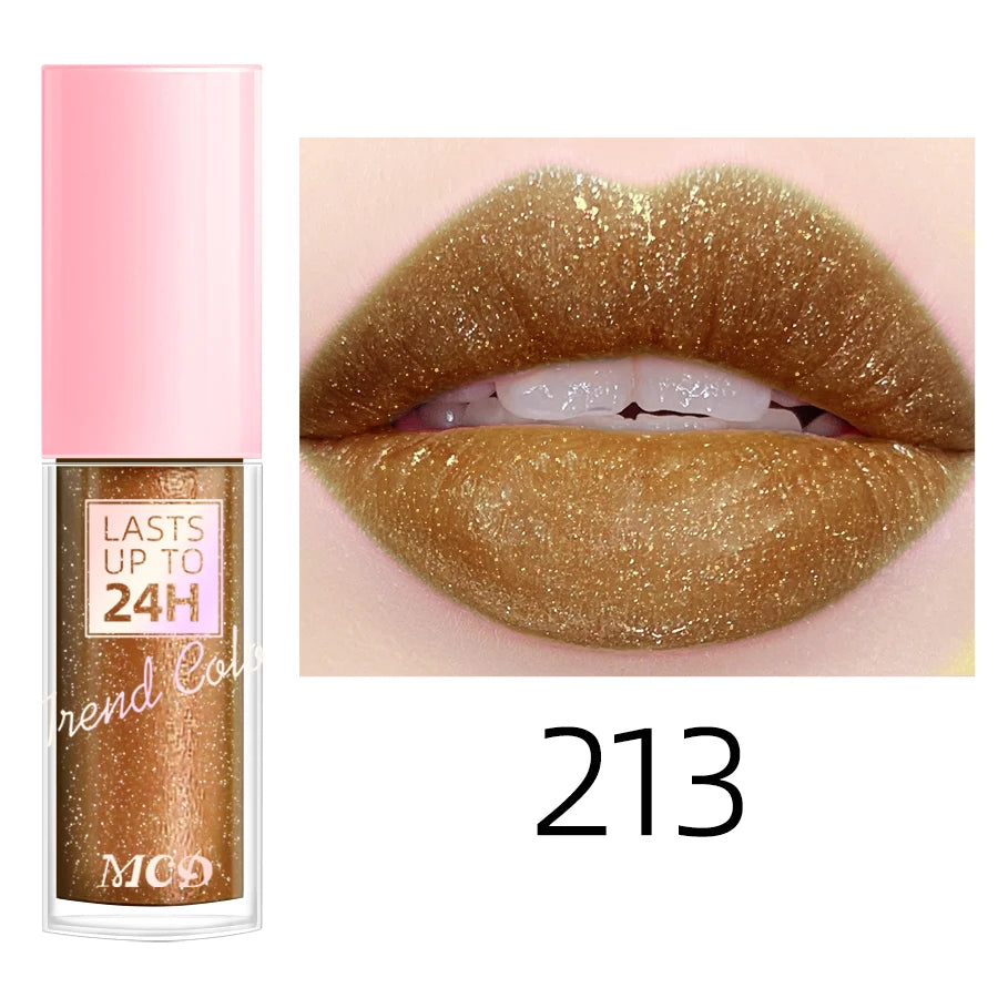 18 Colors Glitter 1Pcs Lip Glaze Long Lasting