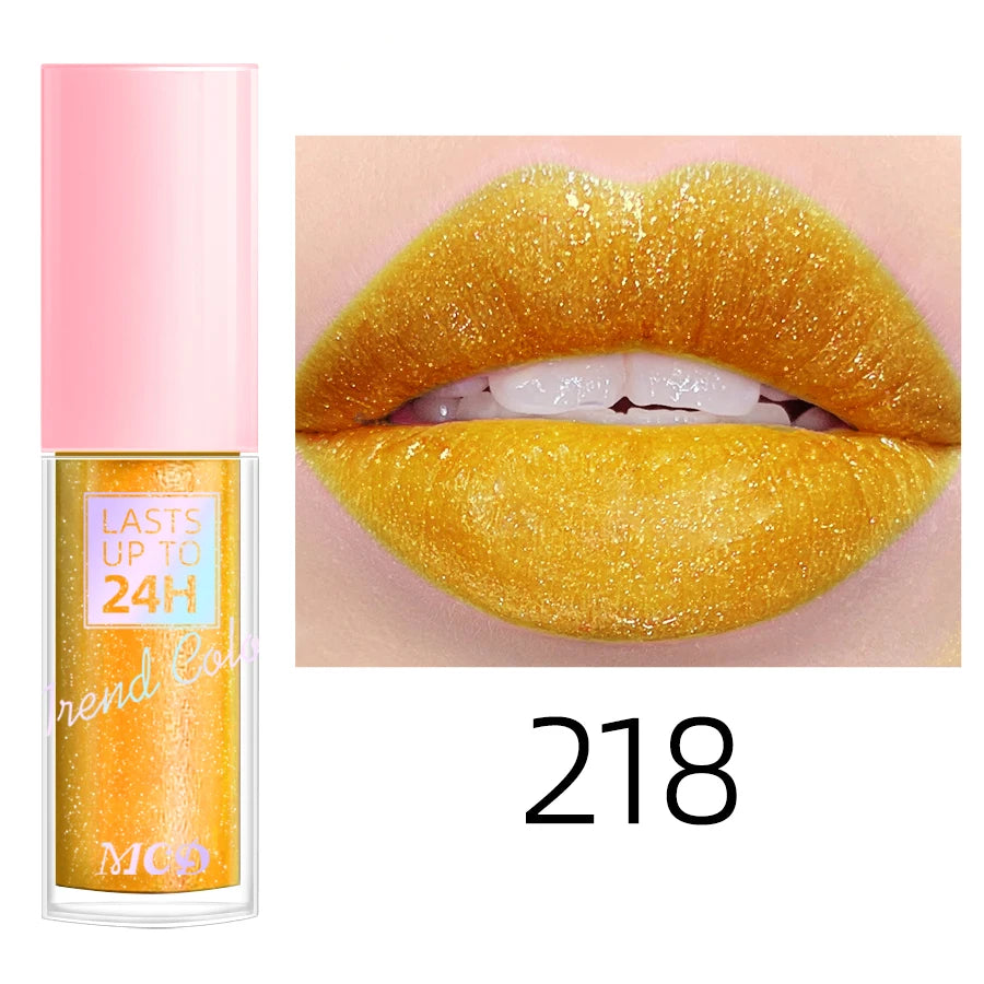 18 Colors Glitter 1Pcs Lip Glaze Long Lasting