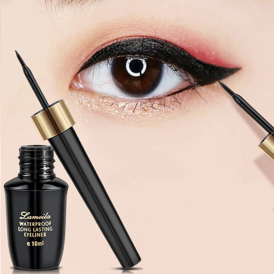 Black Ultra-Fine Small Brush Head Liquid Eyeliner Pencil Waterproof Eye Liner Pen Eye Makeup Long-Lasting Eyeliner Cosmetics