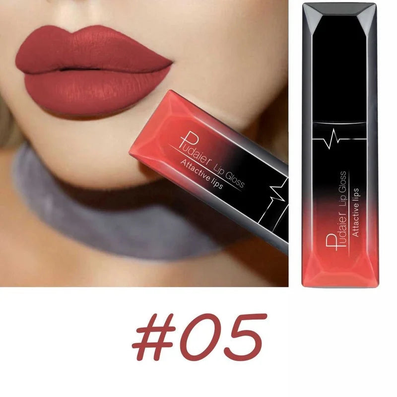 Best Lip Makeup 17 Color Sexy Matte Long Lasting Lipgloss Liquid Lipstick Lip Cream