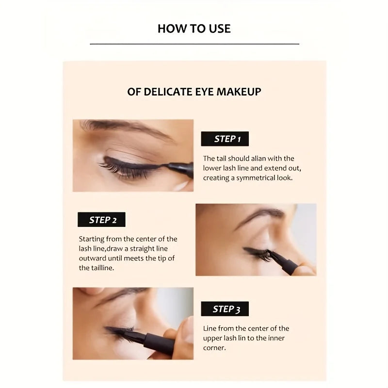 Quick-Dry Eyeliner Pencil Makeup Long Lasting Smooth Matte Eye Liner Waterproof anti Smudge Liquid Eyeliner Pen Eyes Cosmetics