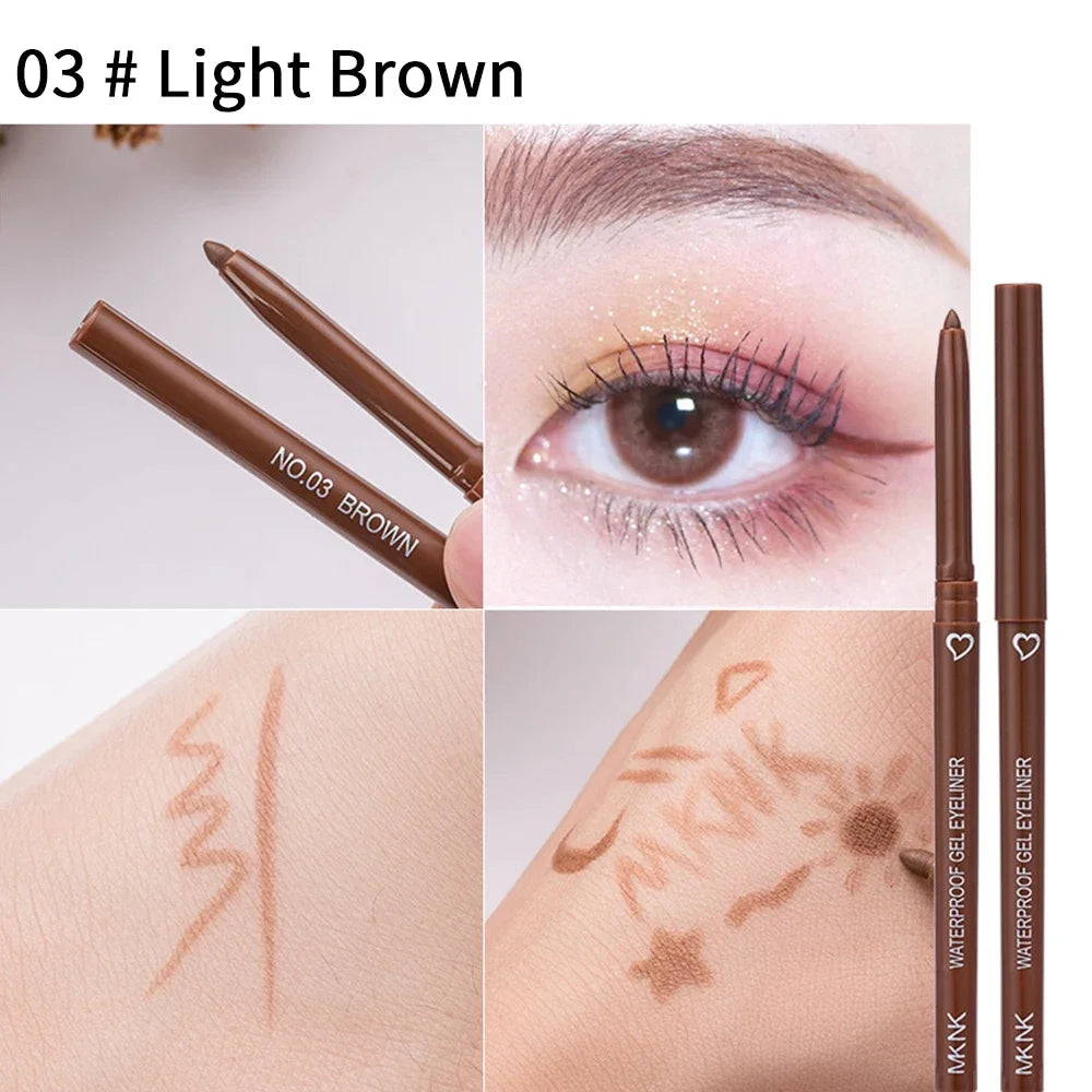 1Pcs Black Brown Sexy Long-Lasting Eyeliner Pencil Waterproof Pigment Pink Eyeliner Pen Women Fashion Color Eye Makeup Cosmetics