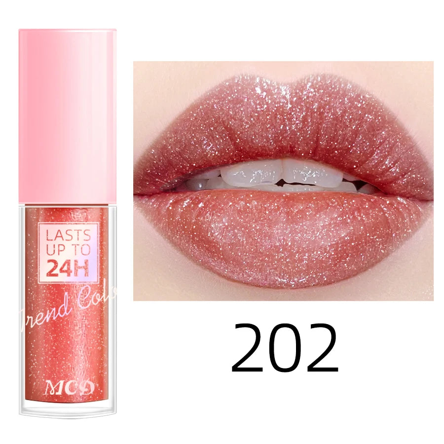 18 Colors Glitter 1Pcs Lip Glaze Long Lasting