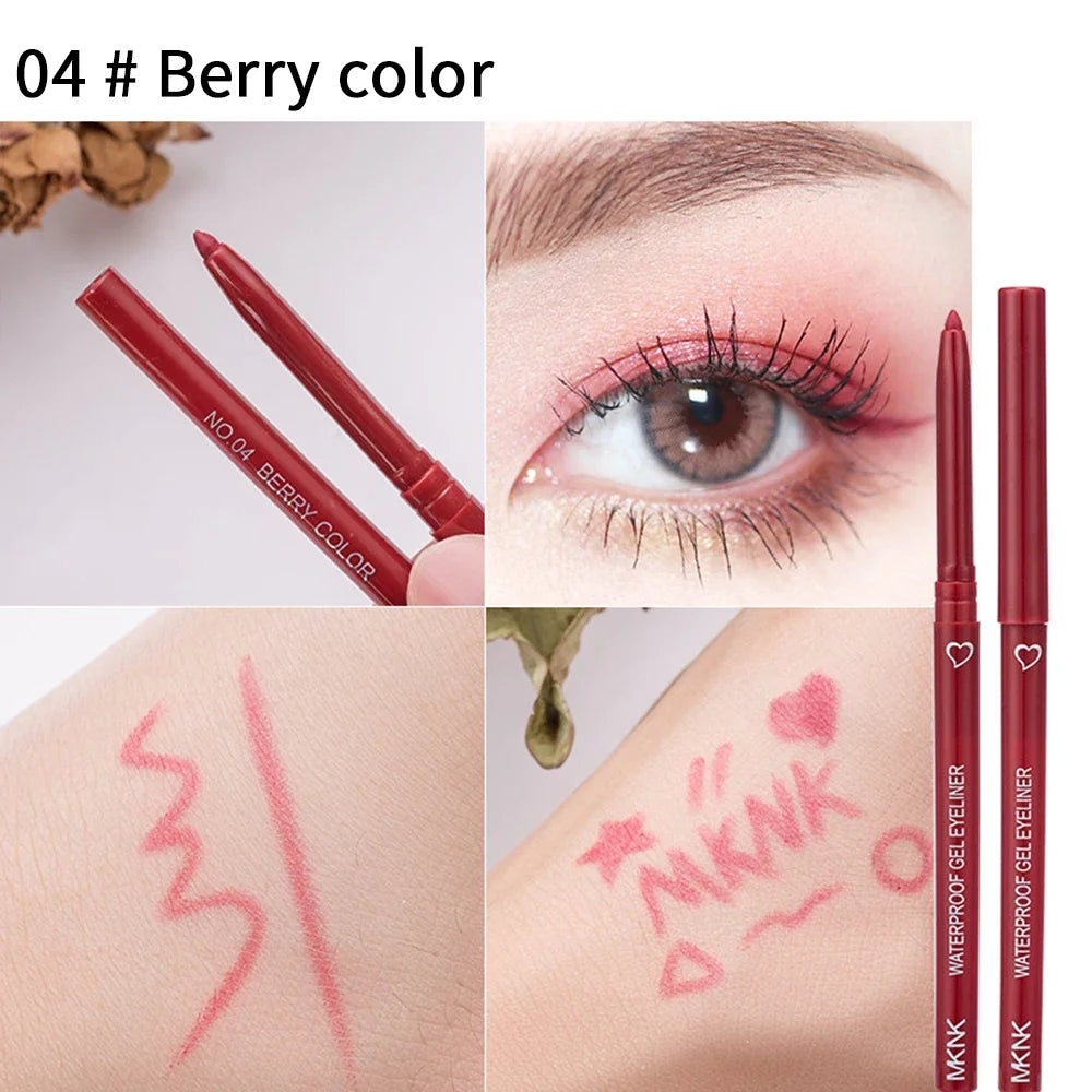 1Pcs Black Brown Sexy Long-Lasting Eyeliner Pencil Waterproof Pigment Pink Eyeliner Pen Women Fashion Color Eye Makeup Cosmetics