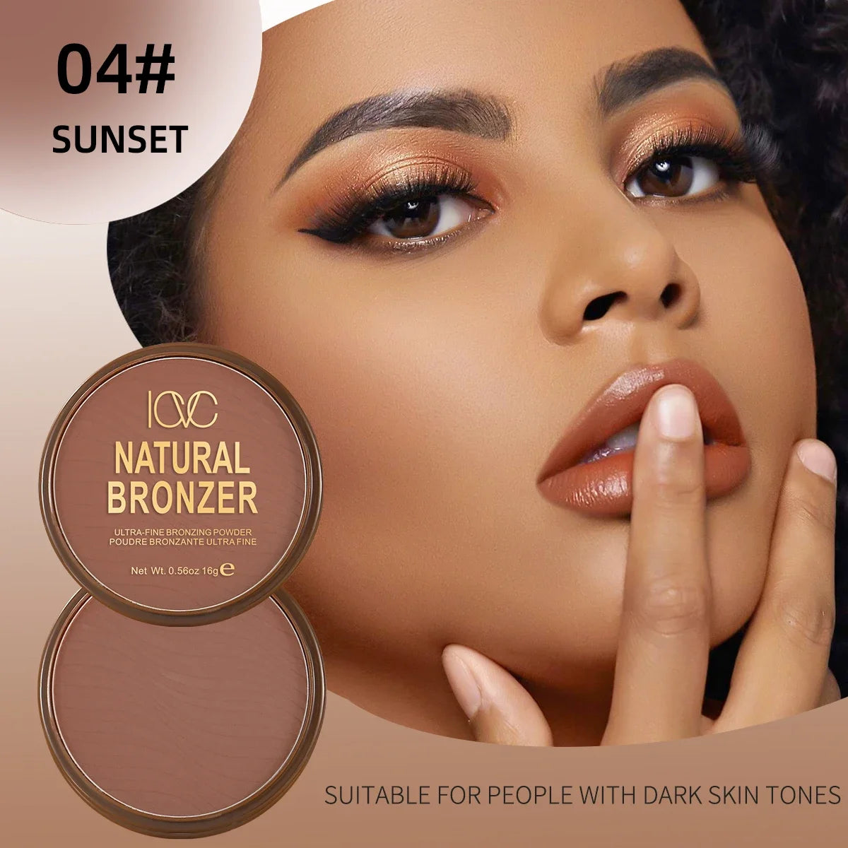 Dark Skin Bronzer Contour Palette Matte Brown Nose Shadow Cheek Profile Powder Natural Face Modify Concealer Nude Makeup Setting