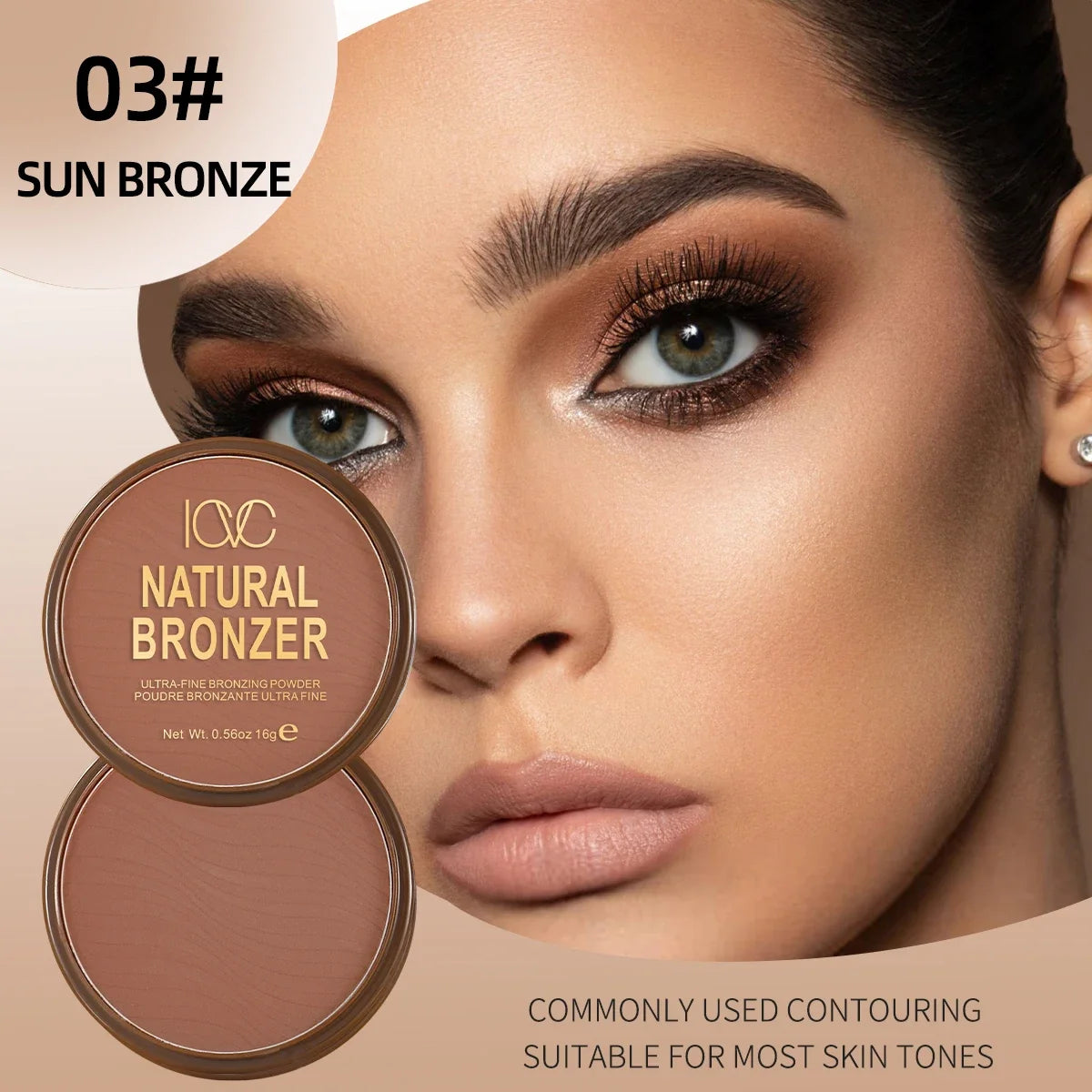 Dark Skin Bronzer Contour Palette Matte Brown Nose Shadow Cheek Profile Powder Natural Face Modify Concealer Nude Makeup Setting