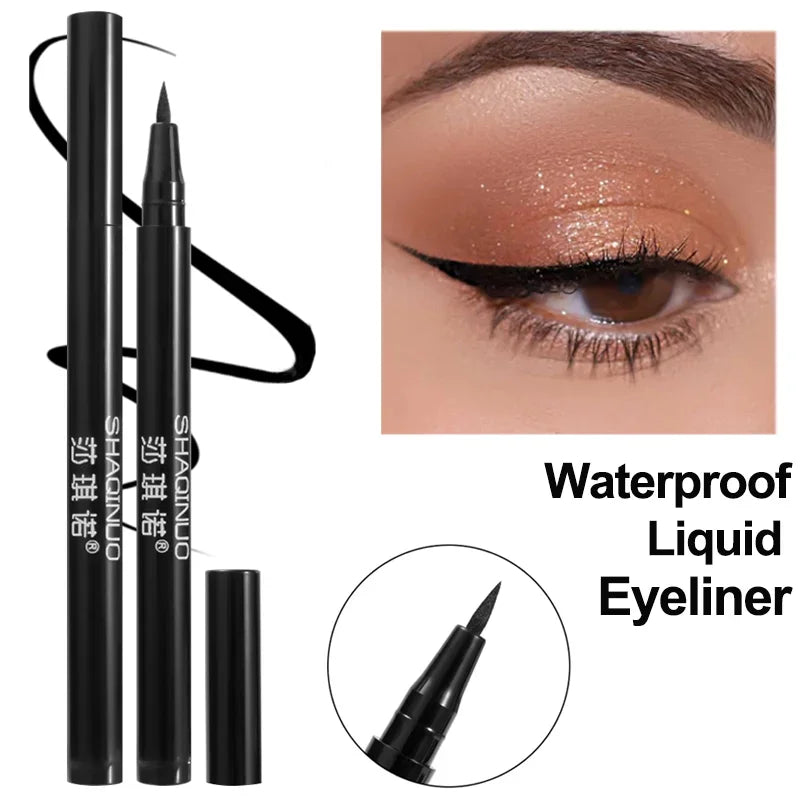 Quick-Dry Eyeliner Pencil Makeup Long Lasting Smooth Matte Eye Liner Waterproof anti Smudge Liquid Eyeliner Pen Eyes Cosmetics