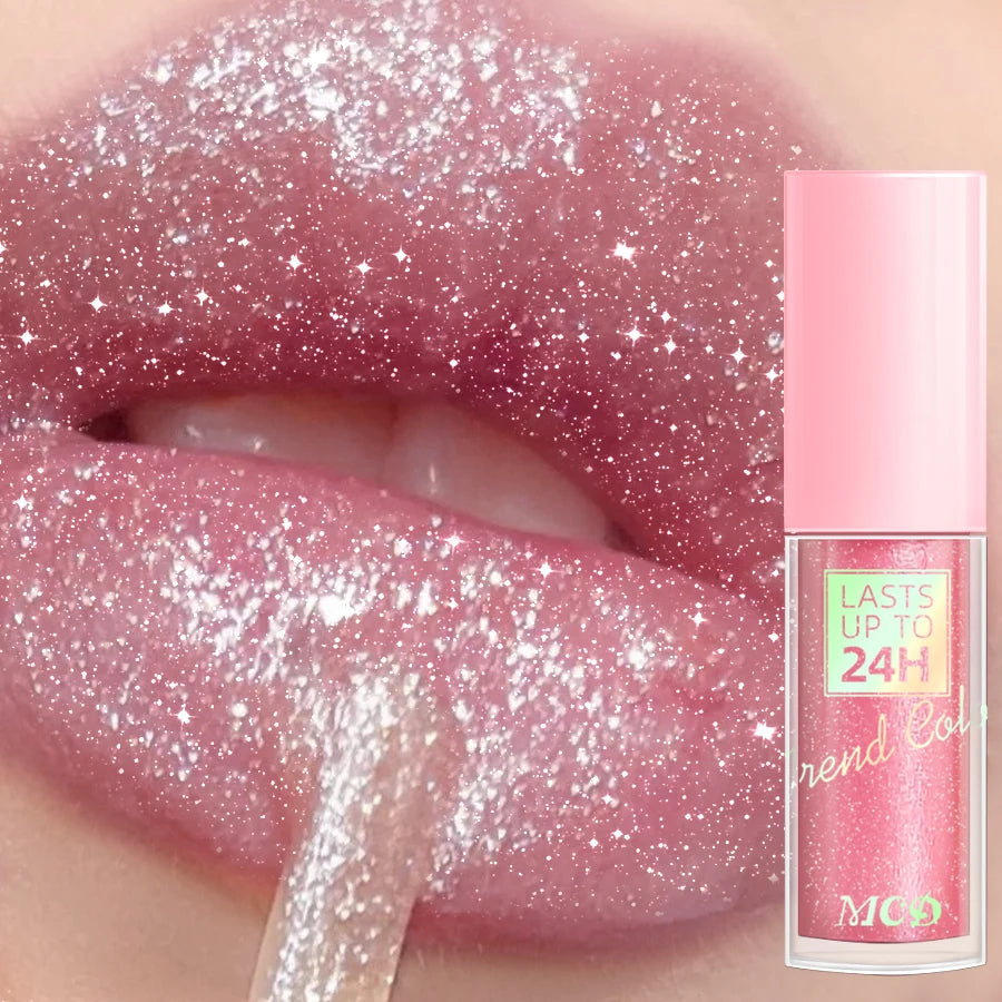 18 Colors Glitter 1Pcs Lip Glaze Long Lasting