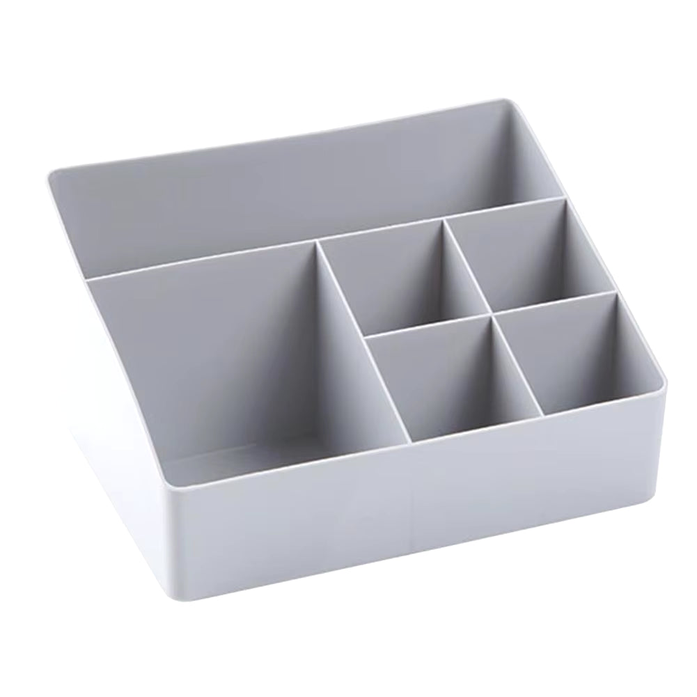 6 Grids Desk Makeup Brush Organizer Cosmetic Storage Box 