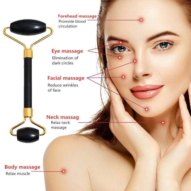 Beauty Face Care Massage Jade Device