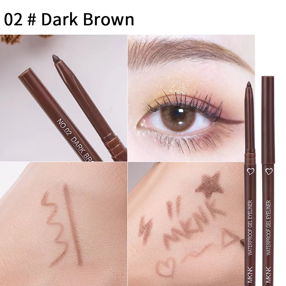 1Pcs Black Brown Sexy Long-Lasting Eyeliner Pencil Waterproof Pigment Pink Eyeliner Pen Women Fashion Color Eye Makeup Cosmetics